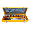 Set Dados Y Chicharra Ingco Industrial 15 Piezas 3/4"