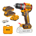 Taladro Ato Bl Ingco Cp +2 Bat Y Carg +47 Acce Industrial 20v/66nm