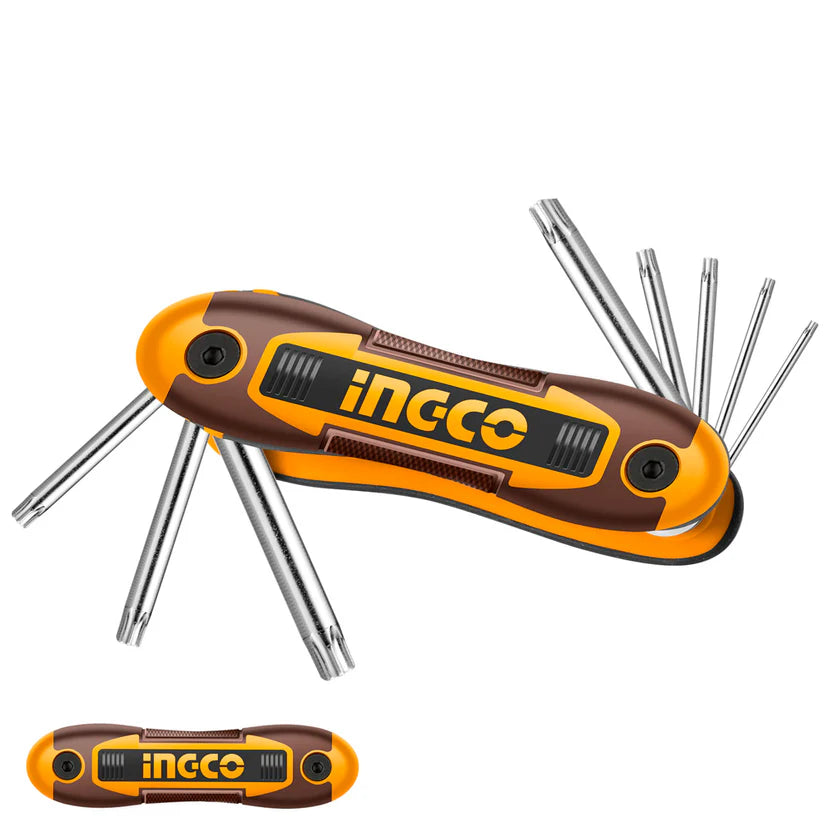 SET LLAVES TORX LLAVERO 8 PIEZAS T9-T40 INGCO HHK14083