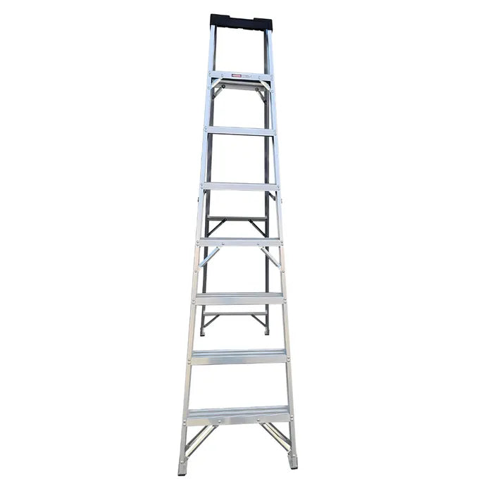 Escalera de tijera aluminio 145KG 8 escalones Mirlo