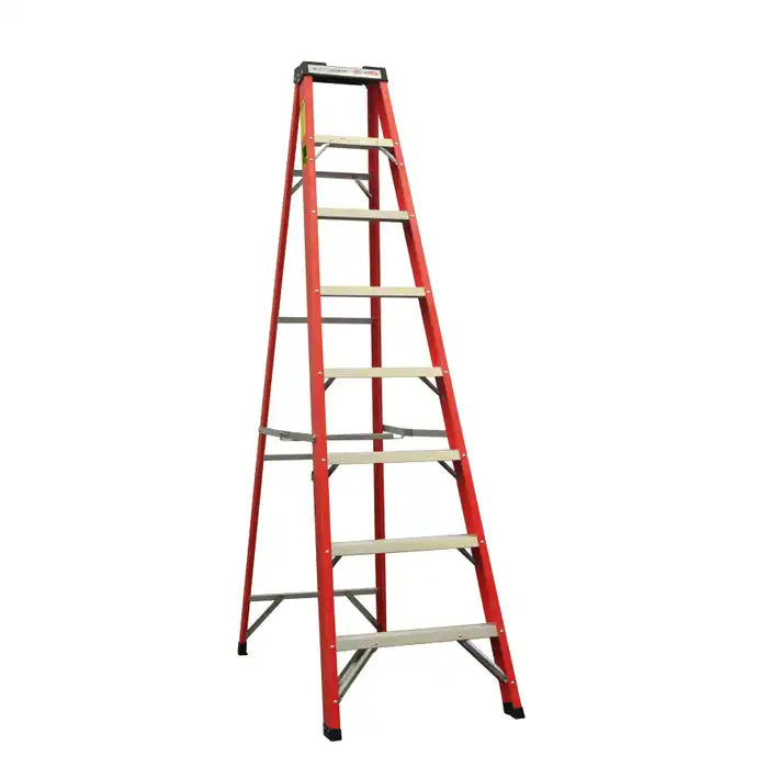 Escalera de tijera fibra de vidrio 8 peldaños Mirlo