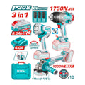 Kit Llave de Impacto 1750Nm + Esmeril 1000wMax + Linterna + Accesorios Haz clic o desplázate para acercar Kit Llave de Impacto 1750Nm + Esmeril 1000wMax + Linterna + Accesorios Total