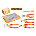 Set herramientas VDE industrial + caja organizadora 5 PCS Ingco