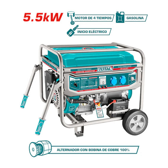 Generador de Gasolina 5,5kW 220-240V Total Tools